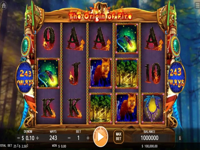 Flame slot game